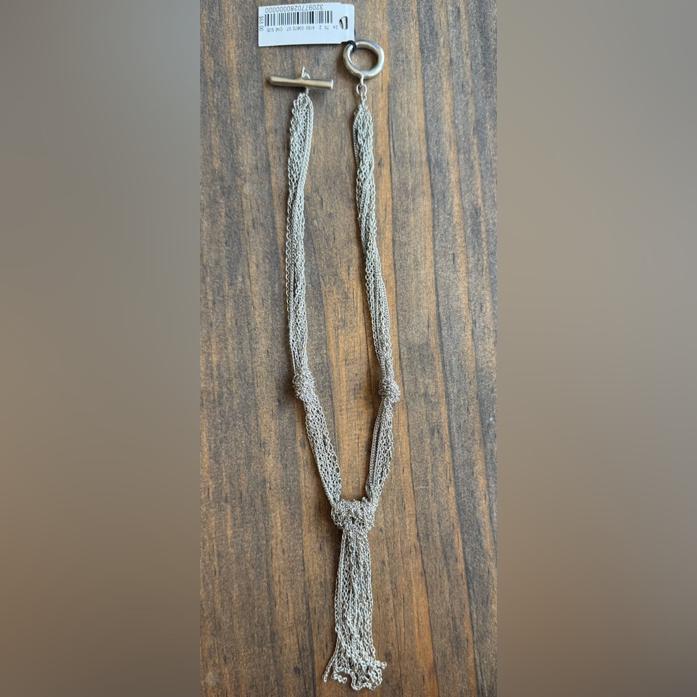 Silver Multi-Strand Knot Necklace - Women's Jewelry